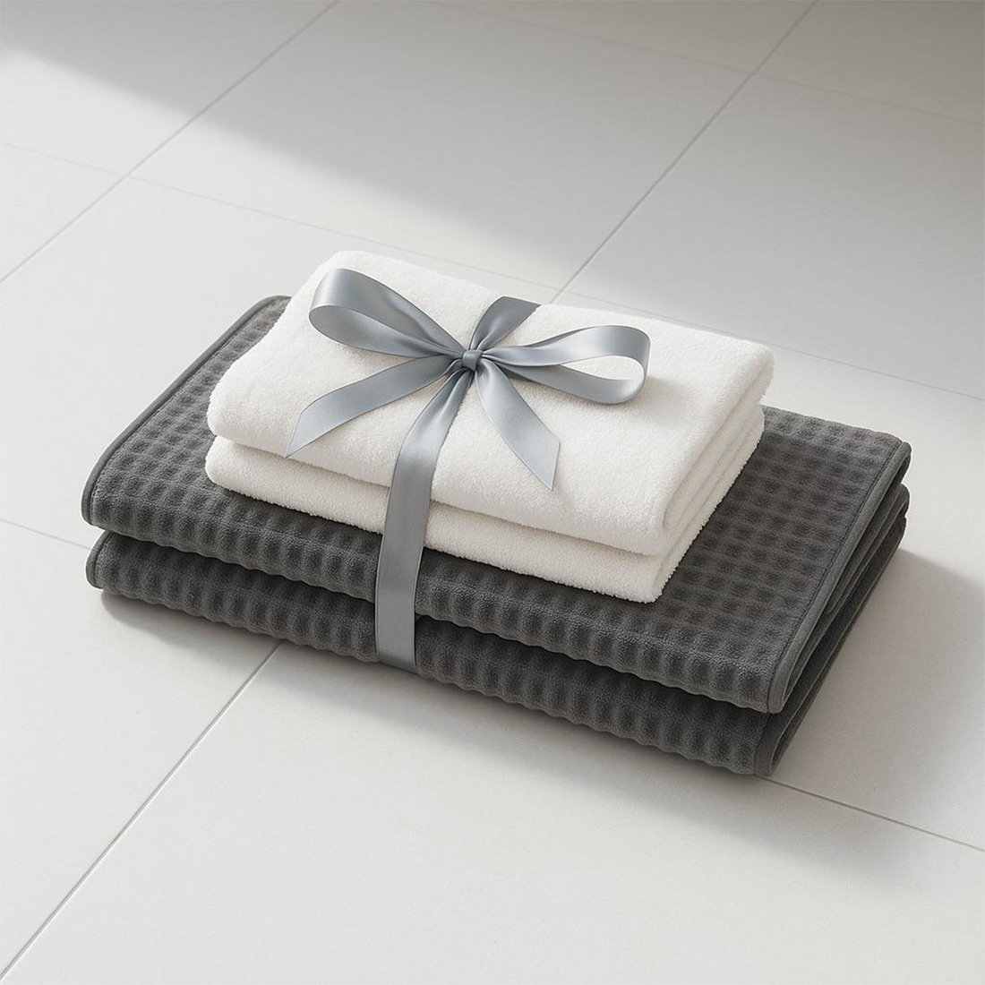 Set tepih për banjo + 2 peshqir 50x90cm