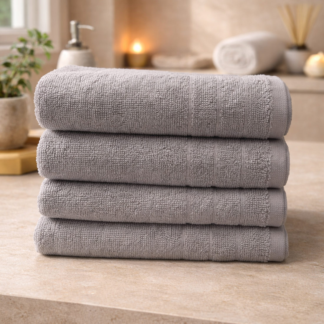 Set peshqirësh 4 copë 50x90cm